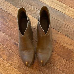 Frye tan booties